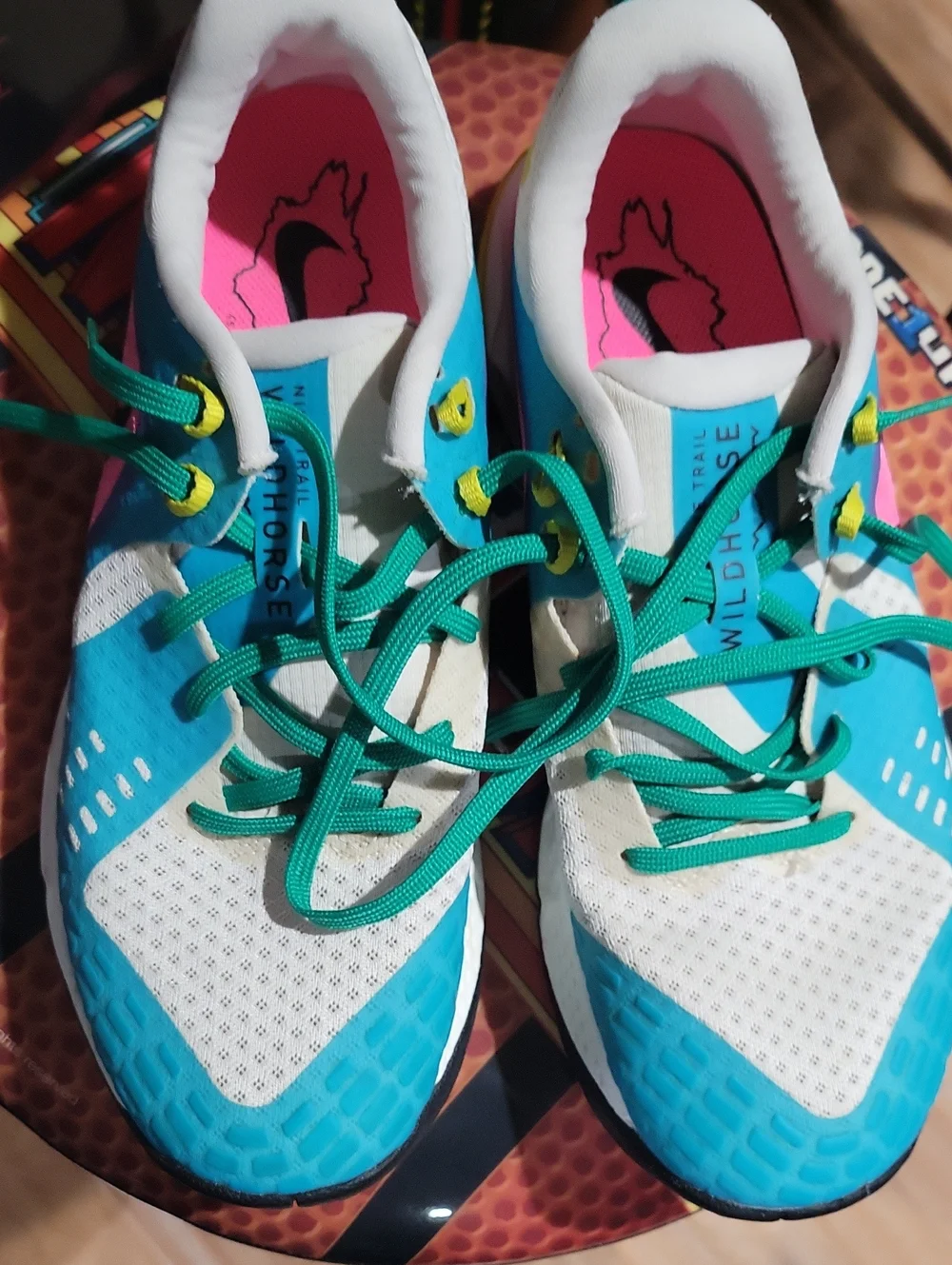 Nike Women’s Blue Teal White Trail Running Shoes